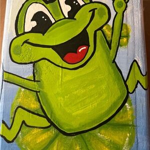 Colorful Frog Canvas Art